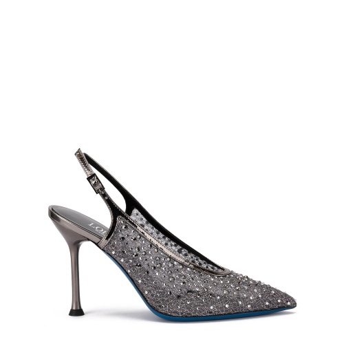 Loriblu Pantofi damă argintii cu cristale