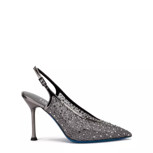 Loriblu Pantofi damă argintii cu cristale - Pepina.ro Loriblu Pantofi damă argintii cu cristale