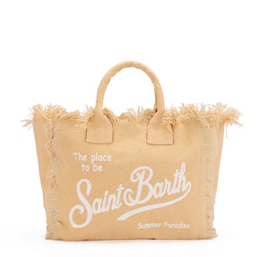 SAINT BARTH Geantă plajă bej Colette