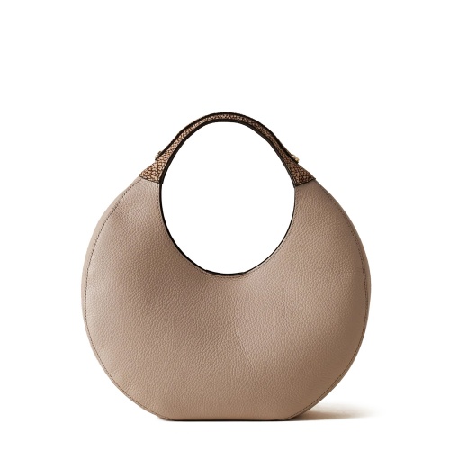 BORBONESE Geantă damă bej Full Moon Hobo Bag