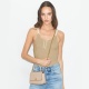 TORY BURCH Geantă damă bej Mini Charlie - vezi 3