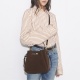 TORY BURCH Geantă maro damă Romy Bucket - vezi 3
