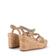 ALMA EN PENA Sandale damă bej cu platformă - vezi 4