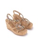 ALMA EN PENA Sandale damă bej cu platformă - vezi 2