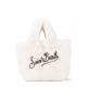 SAINT BARTH Geantă albă damă Vanity mini soft fur - vezi 1