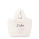SAINT BARTH Geantă albă damă Vanity mini soft fur - vezi 3