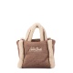 SAINT BARTH Geantă maro damă Vanity mini shearling - vezi 3