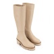 BALDININI Cizme de damă din piele bej - vezi 2