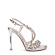 Albano Sandale damă argintii cu cristale - vezi 1