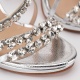 Albano Sandale damă argintii cu cristale - vezi 3