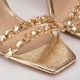 Albano Sandale damă aurii cu cristale - vezi 3