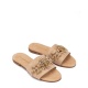 PAOLA FIORENZA Papuci damă bej cu broșă - vezi 2