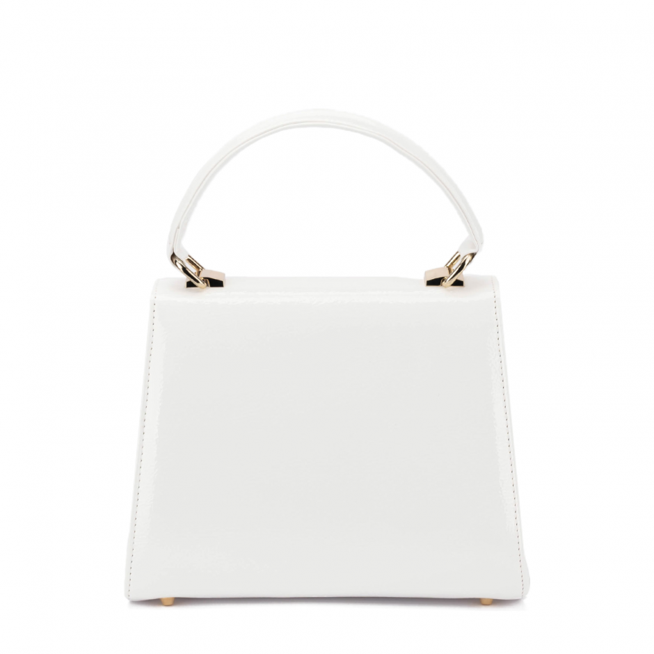 Albano Geantă damă albă lăcuită - vezi 3