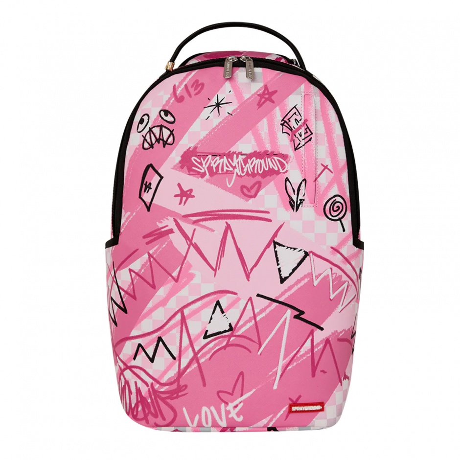 SPRAYGROUND Rucsac PINK SMOKE CHECK DLXSV - vezi 1