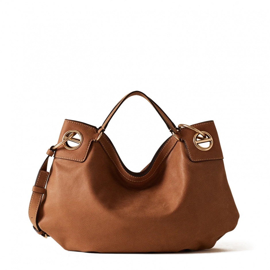 BORBONESE Geantă damă maro London Hobo bag - vezi 1