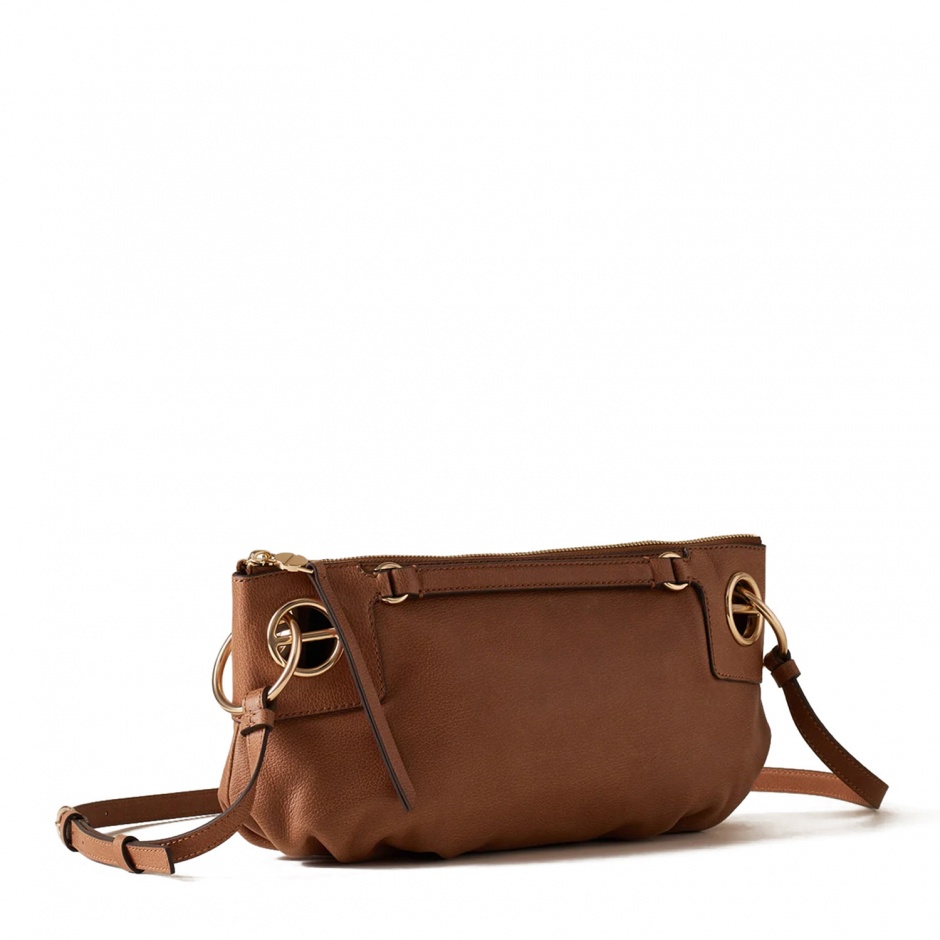 BORBONESE Poșetă damă maro London Shoulder Small - vezi 2