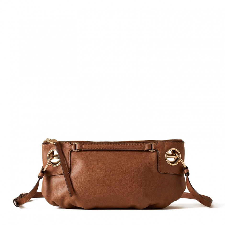 BORBONESE Poșetă damă maro London Shoulder Small - vezi 1