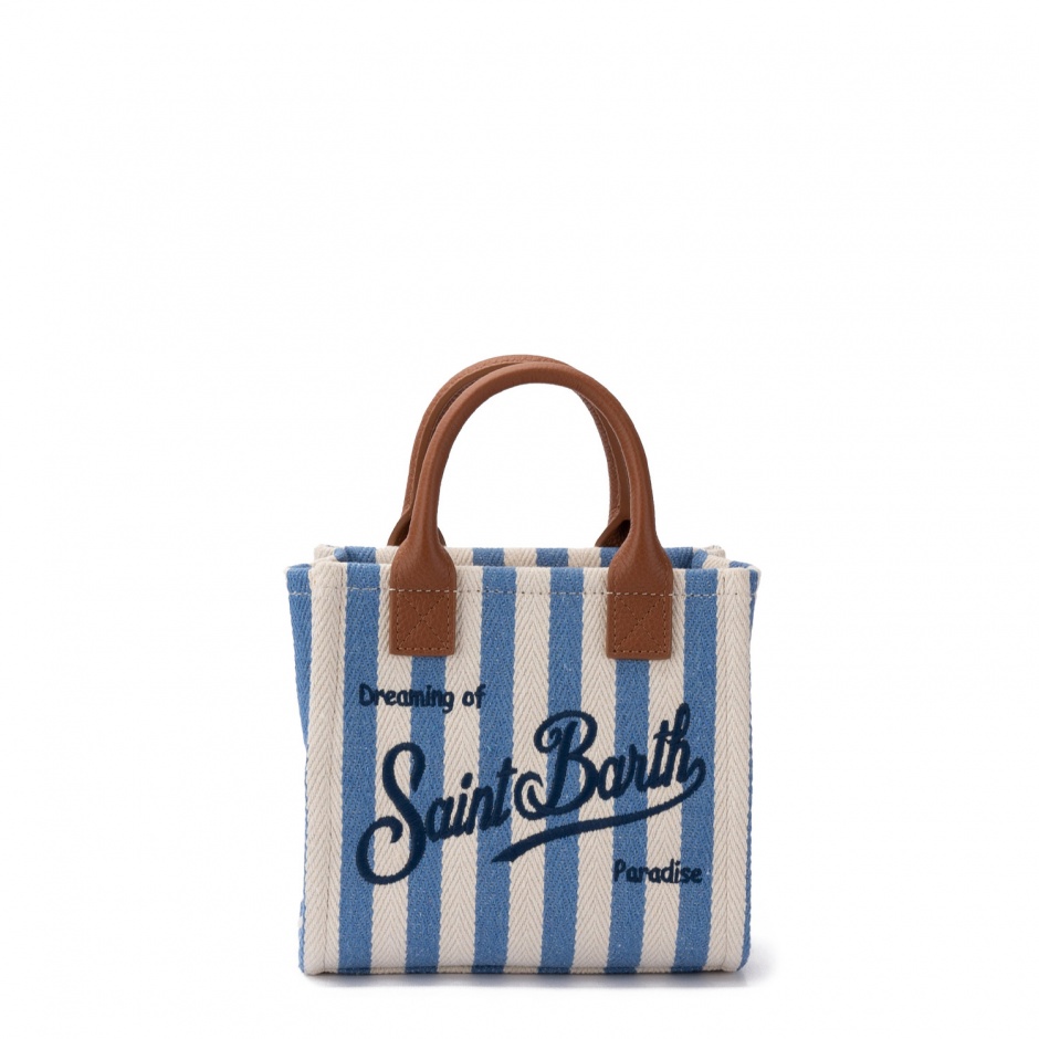 SAINT BARTH Poșetă damă în dungi Vanity - vezi 3