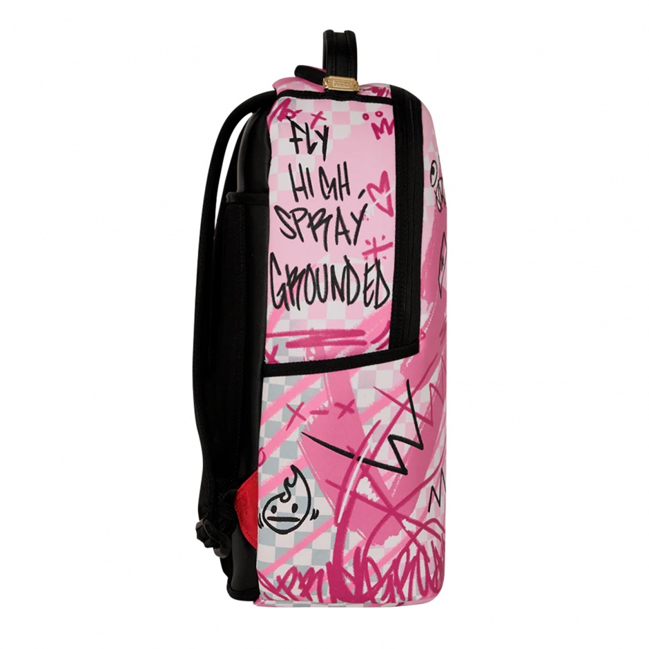 SPRAYGROUND Rucsac PINK SMOKE CHECK DLXSV - vezi 2