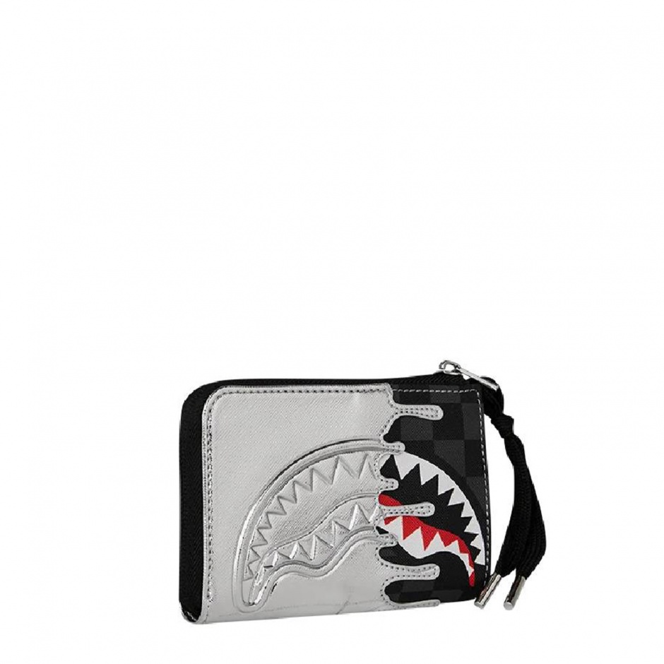 SPRAYGROUND Portofel SILVER SIDE DRIP - vezi 2 - Pepina.ro SPRAYGROUND Portofel SILVER SIDE DRIP - vezi 2