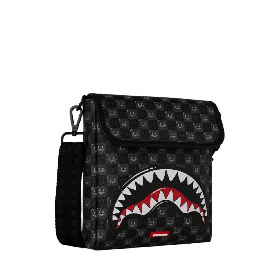 SPRAYGROUND Borsetă SHARKS IN PARIS WTF BUBBLY BLACK CHECK - vezi 2 - Pepina.ro SPRAYGROUND Borsetă SHARKS IN PARIS WTF BUBBLY BLACK CHECK - vezi 2