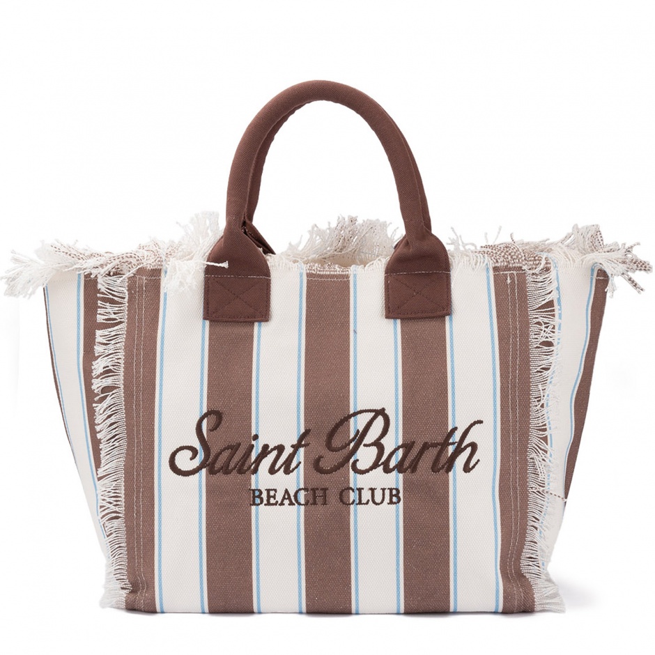 SAINT BARTH Geantă damă în dungi Vanity - vezi 1