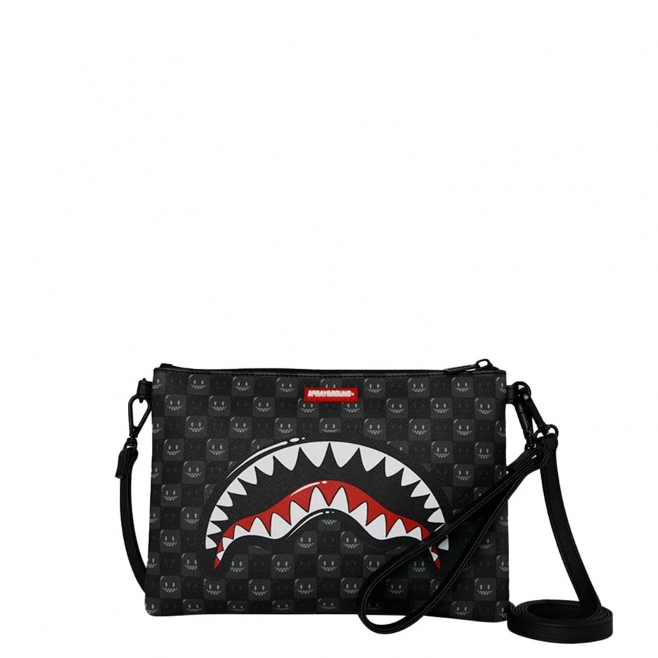 SPRAYGROUND Borsetă SHARKS IN PARIS WTF BUBBLY BLACK CHECK - vezi 1 - Pepina.ro SPRAYGROUND Borsetă SHARKS IN PARIS WTF BUBBLY BLACK CHECK - vezi 1