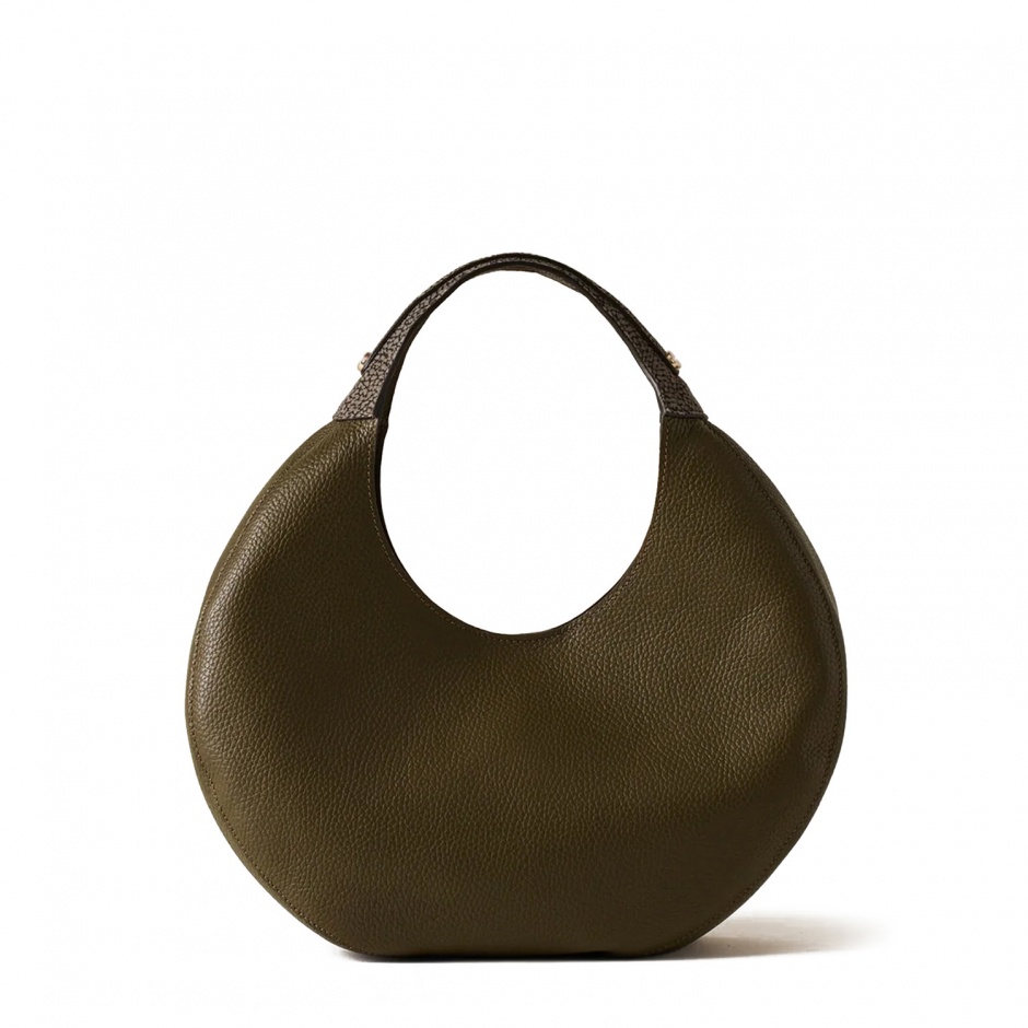 BORBONESE Geantă damă verde Full Moon Hobo Bag - vezi 1
