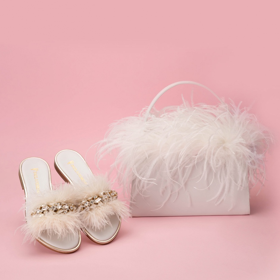 PAOLA FIORENZA Papuci damă albi - vezi 5