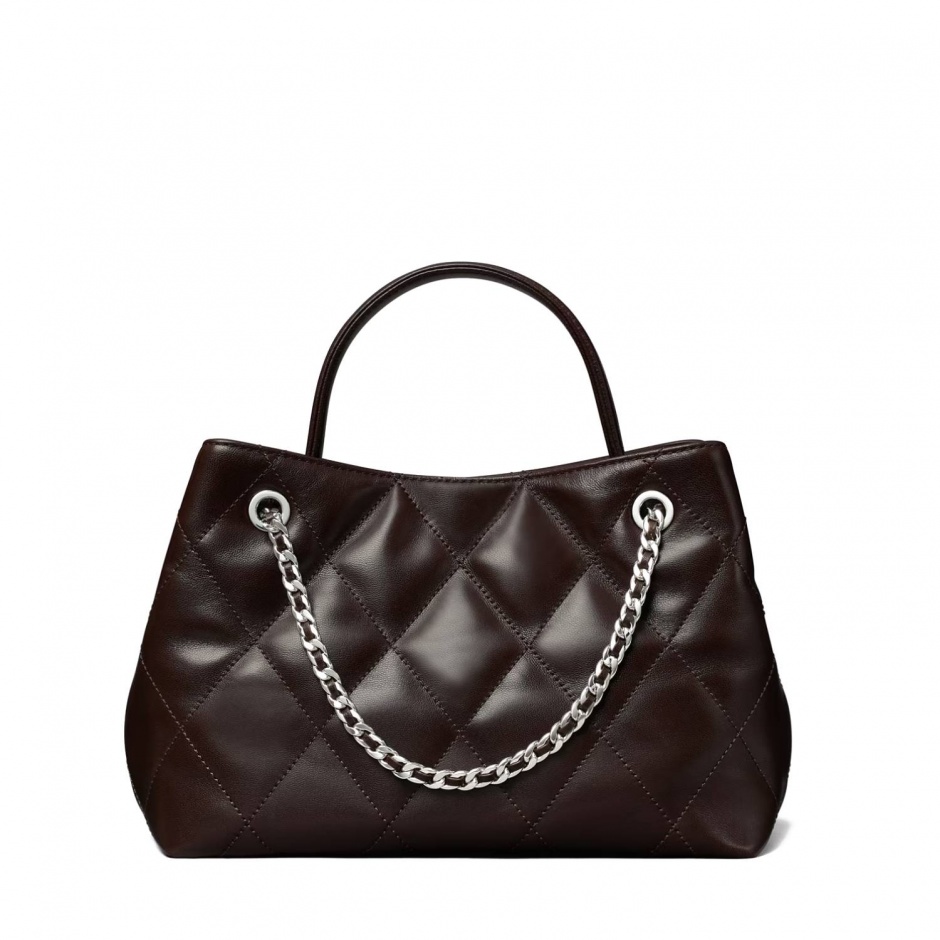 TORY BURCH Geantă damă maro SMALL FLEMING CARRYALL - vezi 3