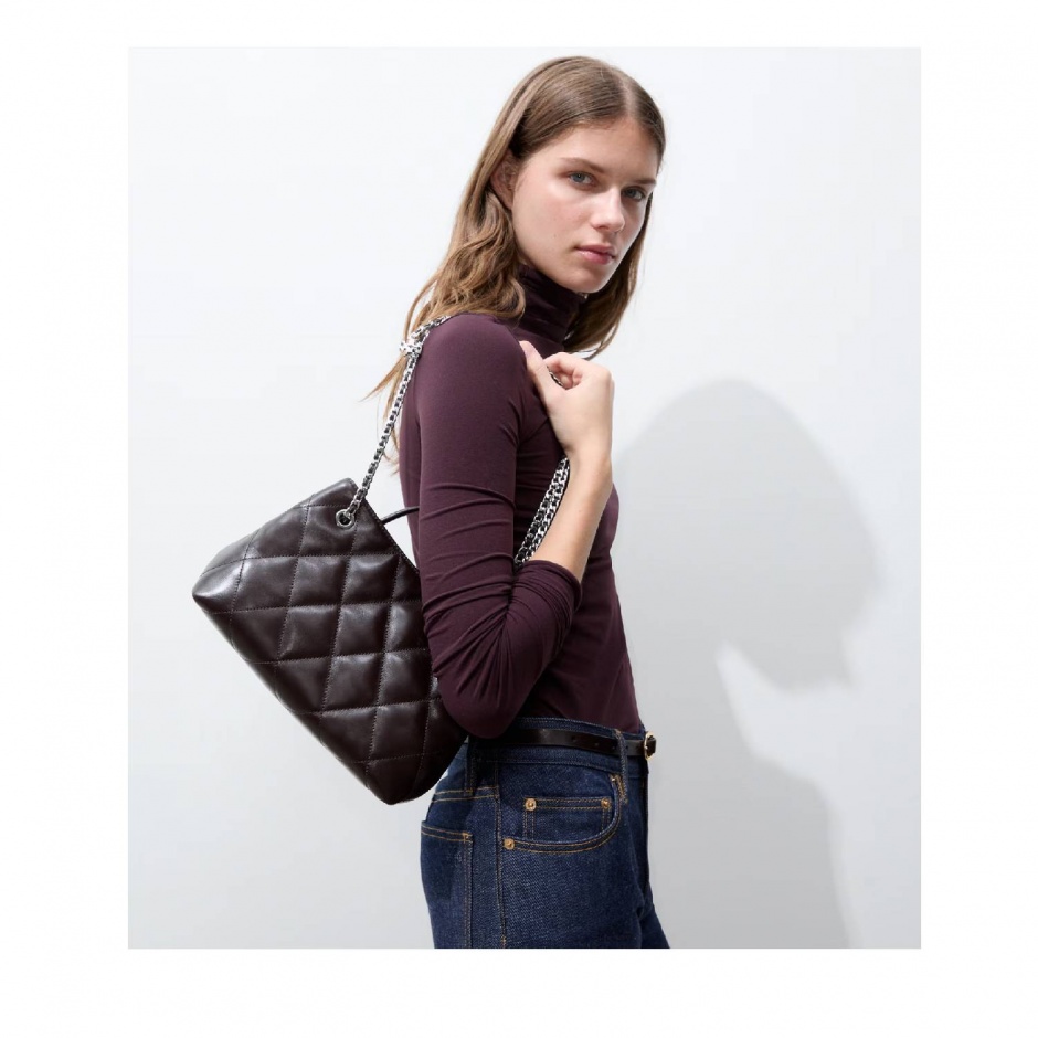 TORY BURCH Geantă damă maro SMALL FLEMING CARRYALL - vezi 6