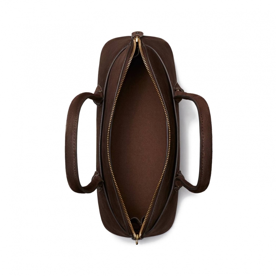 TORY BURCH Geantă damă LOCK SUEDE EAST-WEST SATCHEL - vezi 4 - Pepina.ro TORY BURCH Geantă damă LOCK SUEDE EAST-WEST SATCHEL - vezi 4