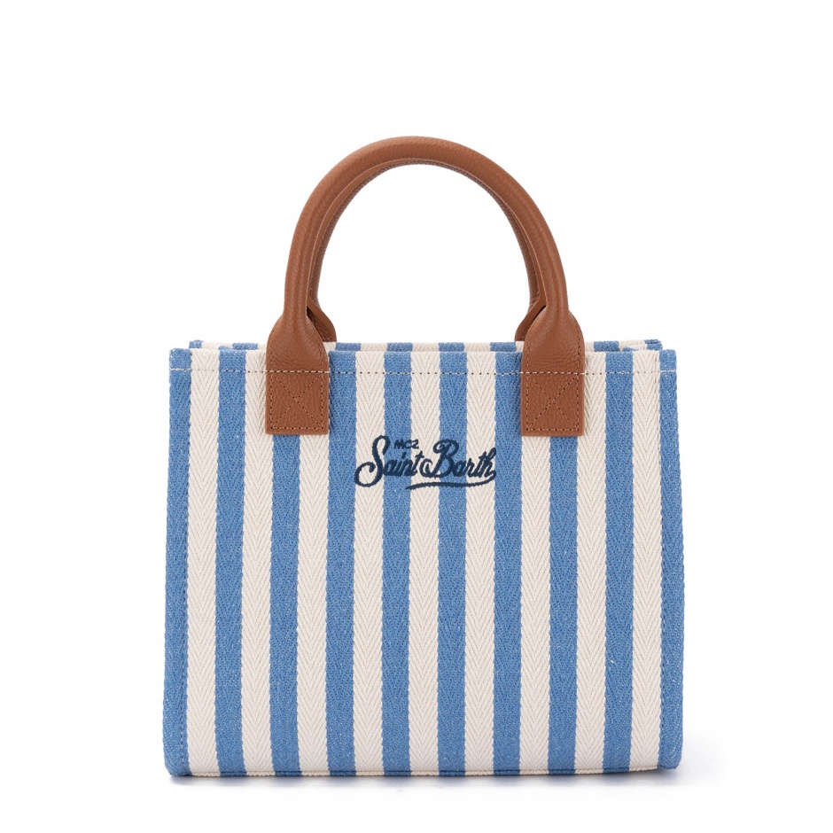SAINT BARTH Geantă damă în dungi Vanity - vezi 3