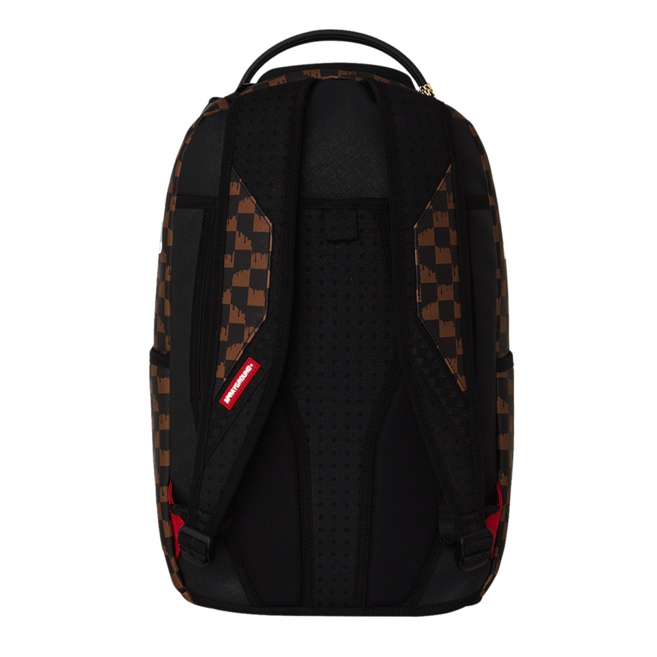 SPRAYGROUND Rucsac BROWN AND CREAM DRIP CHECK SHARK - vezi 3 - Pepina.ro SPRAYGROUND Rucsac BROWN AND CREAM DRIP CHECK SHARK - vezi 3