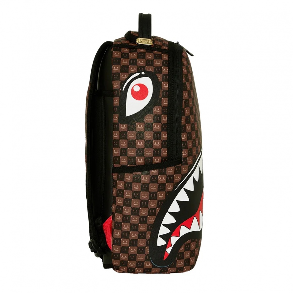 SPRAYGROUND Rucsac SHARKS IN PARIS WTF BUBBLE BROWN CHECK - vezi 2 - Pepina.ro SPRAYGROUND Rucsac SHARKS IN PARIS WTF BUBBLE BROWN CHECK - vezi 2