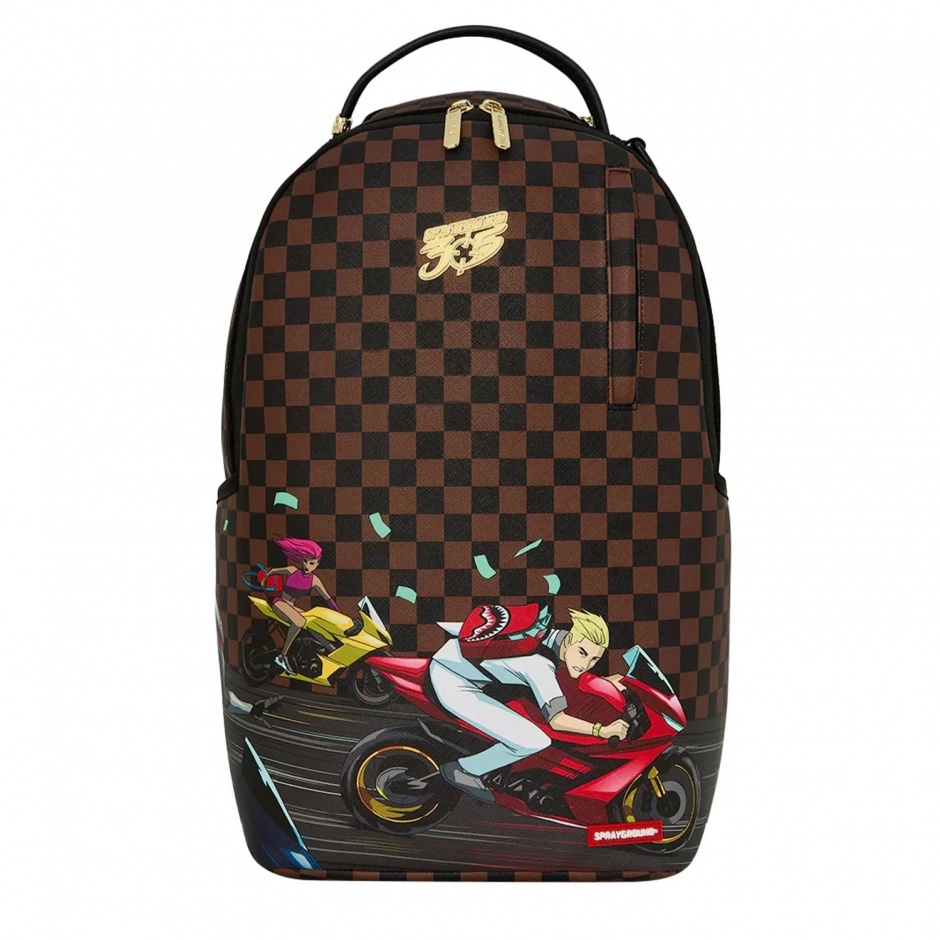 SPRAYGROUND Rucsac 305 CHECK MOTORCYCLES - vezi 1 - Pepina.ro SPRAYGROUND Rucsac 305 CHECK MOTORCYCLES - vezi 1
