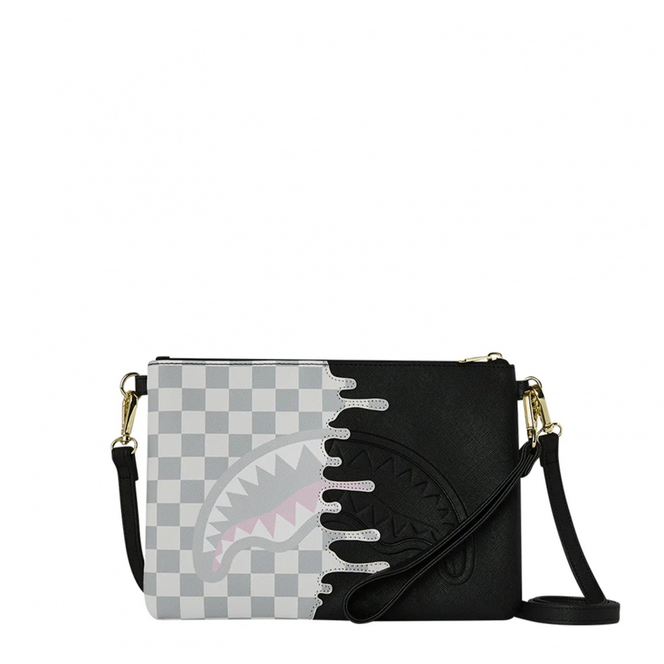 SPRAYGROUND Geantă crossbody CREAM CHECK SIDE DRIP - vezi 1