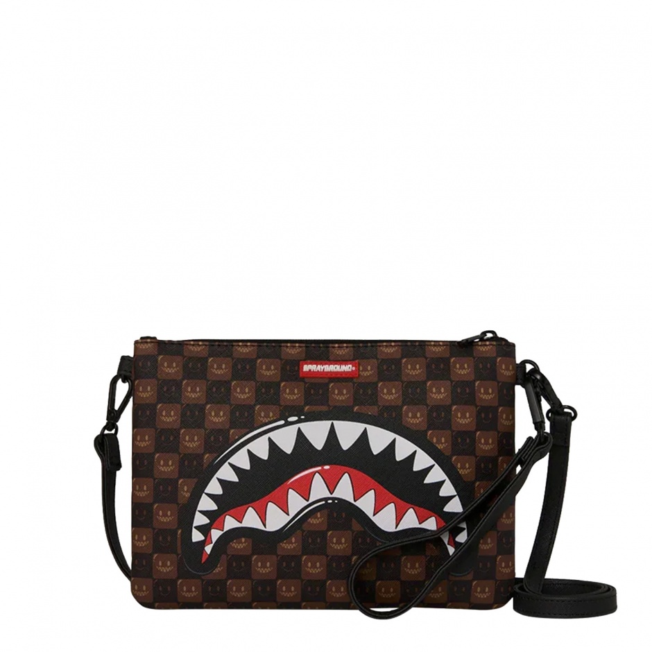 SPRAYGROUND Borsetă SHARKS IN PARIS WTF BUBBLE BROWN CHECK CROSSOVER - vezi 1 - Pepina.ro SPRAYGROUND Borsetă SHARKS IN PARIS WTF BUBBLE BROWN CHECK CROSSOVER - vezi 1