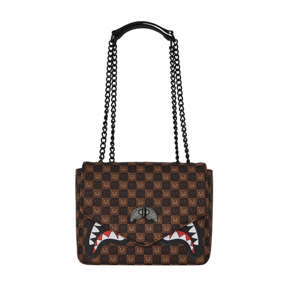 SPRAYGROUND Geantă SHARKS IN PARIS WTF BUBBLE BROWN - vezi 2 - Pepina.ro SPRAYGROUND Geantă SHARKS IN PARIS WTF BUBBLE BROWN - vezi 2