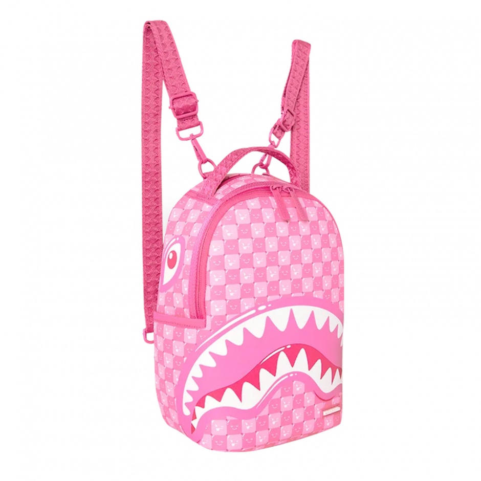SPRAYGROUND Rucsac PINK NEW CHECK FACES MINI - vezi 2 - Pepina.ro SPRAYGROUND Rucsac PINK NEW CHECK FACES MINI - vezi 2
