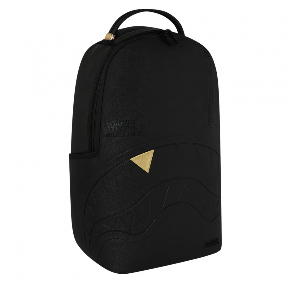 SPRAYGROUND Rucsac BLACKED OUT EMBOSSED GOLD TOOTH - vezi 2 - Pepina.ro SPRAYGROUND Rucsac BLACKED OUT EMBOSSED GOLD TOOTH - vezi 2