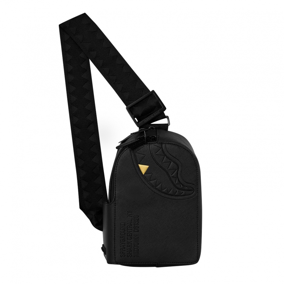 SPRAYGROUND Borsetă BLACKED OUT EMBOSSED GOLD TOOTH - vezi 1 - Pepina.ro SPRAYGROUND Borsetă BLACKED OUT EMBOSSED GOLD TOOTH - vezi 1