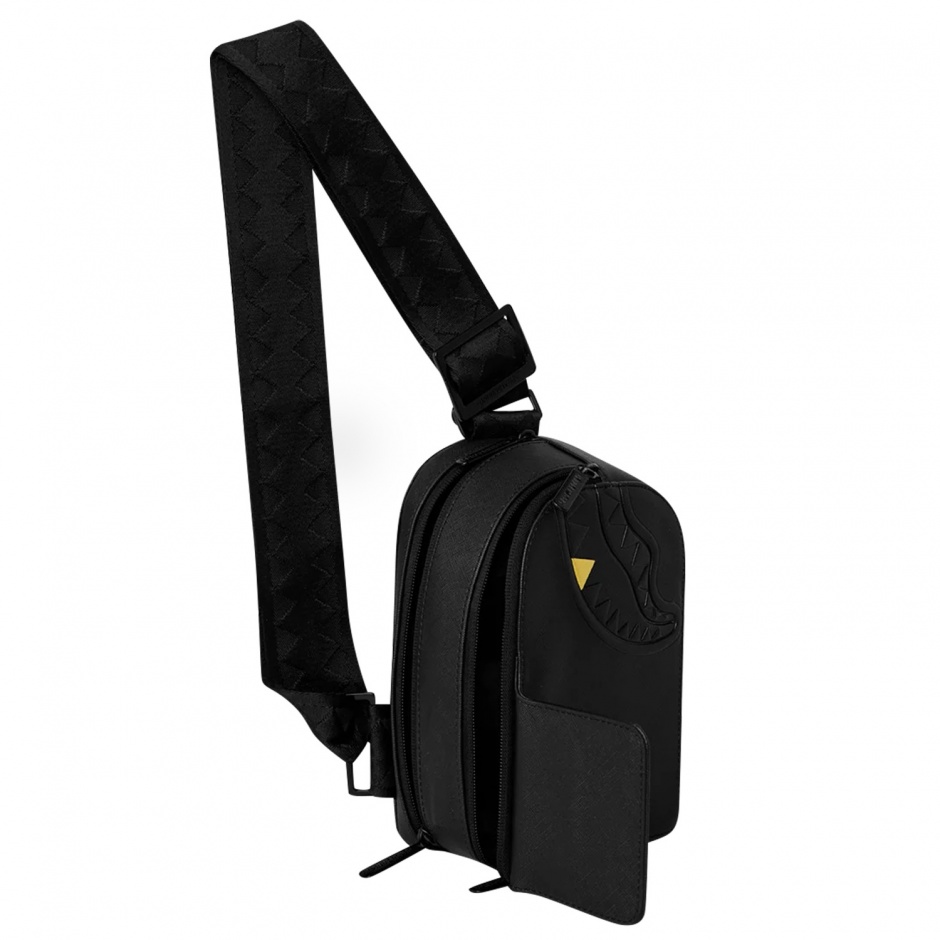 SPRAYGROUND Borsetă BLACKED OUT EMBOSSED GOLD TOOTH - vezi 3 - Pepina.ro SPRAYGROUND Borsetă BLACKED OUT EMBOSSED GOLD TOOTH - vezi 3