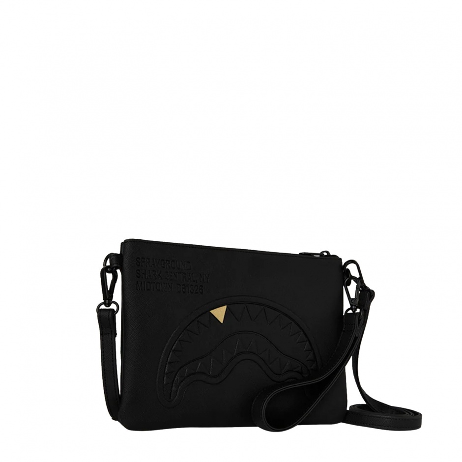 SPRAYGROUND Borsetă BLACKED OUT EMBOSSED GOLD TOOTH - vezi 2 - Pepina.ro SPRAYGROUND Borsetă BLACKED OUT EMBOSSED GOLD TOOTH - vezi 2
