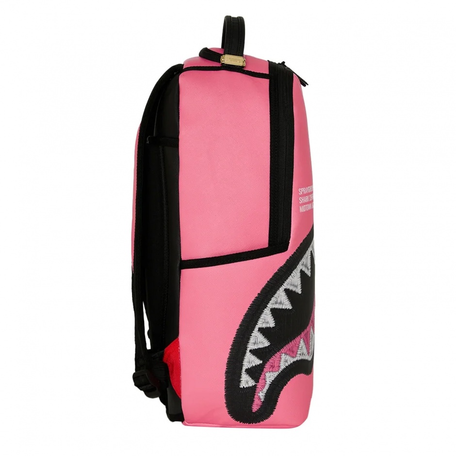 SPRAYGROUND Rucsac SHARK CENTRAL PINK EMBROIDERED SHARK - vezi 2 - Pepina.ro SPRAYGROUND Rucsac SHARK CENTRAL PINK EMBROIDERED SHARK - vezi 2