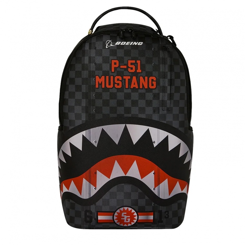 SPRAYGROUND Rucsac BOEING P-51 MUSTANG SHARKMOUTH - vezi 1 - Pepina.ro SPRAYGROUND Rucsac BOEING P-51 MUSTANG SHARKMOUTH - vezi 1