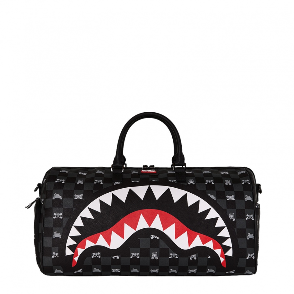 SPRAYGROUND Geantă de voiaj GRAY PEEKING CHARACTER - vezi 1