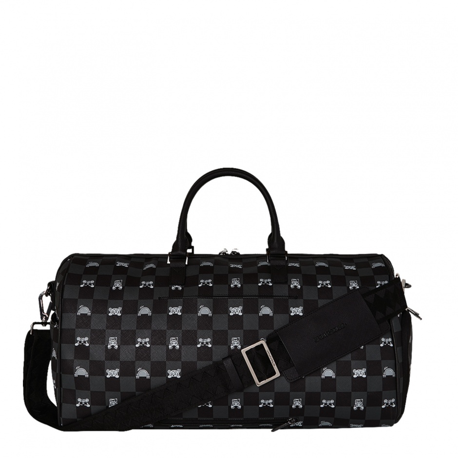 SPRAYGROUND Geantă de voiaj GRAY PEEKING CHARACTER - vezi 3