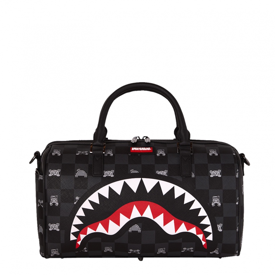 SPRAYGROUND Geantă de voiaj GRAY PEEKING CHARACTER - vezi 1