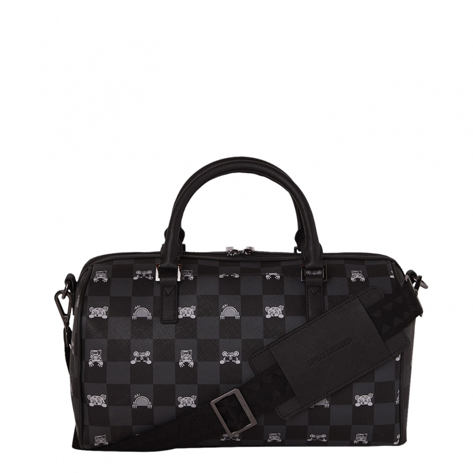 SPRAYGROUND Geantă de voiaj GRAY PEEKING CHARACTER - vezi 3